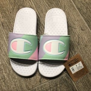 Champion slides size 9 Candy colored NWT